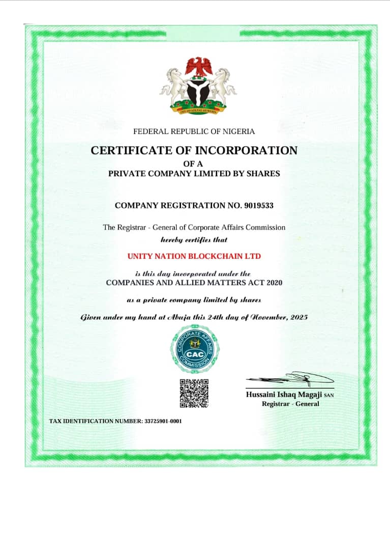Nigerian CAC Certificate